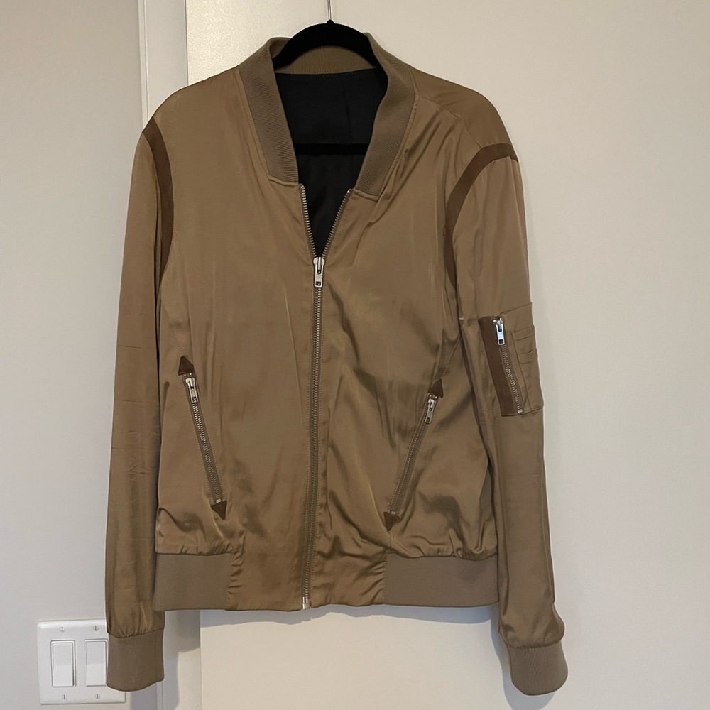 Kooples Silk Bomber Jacket